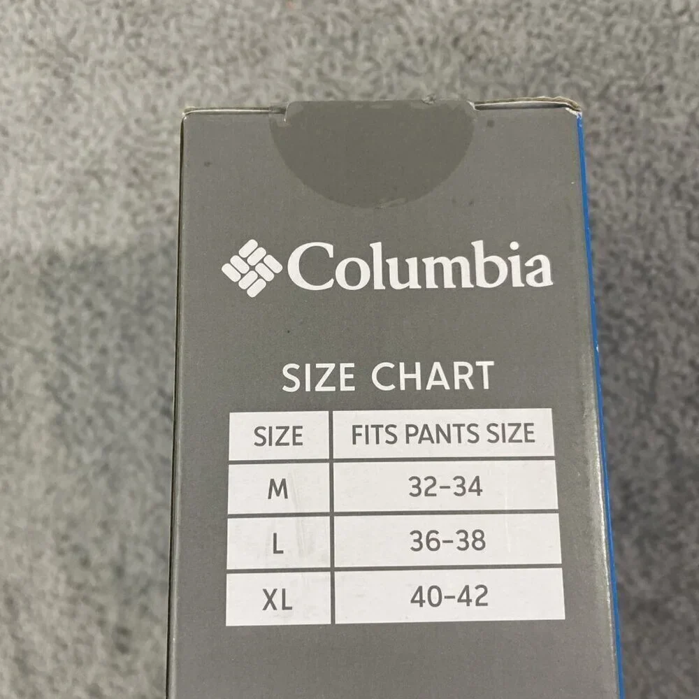 NEW Men's Columbia Black Leather Belt Size XLarge 40 - 42 Waist